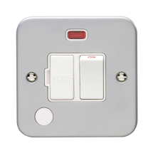 13Amp Switched Fuse Connection Unit Flex Outlet With Neon